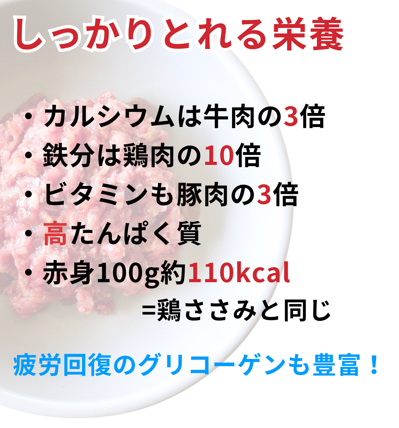 【新商品】Zasshu® 馬肉 ミンチトレイ 小分けトレー 馬肉ミンチ 犬用 犬 冷凍 生肉 トッピング用ドッグフード 手作りごはん 食用