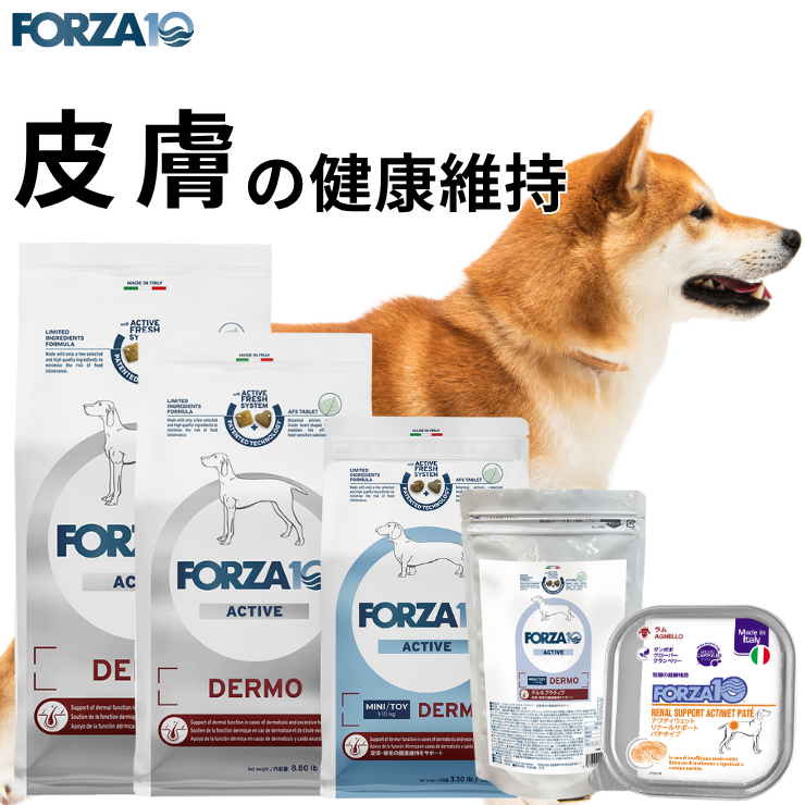 犬用 皮膚ケア 犬 アレルギー 皮膚アレルギー ウェット / ドライ ドッグフード ペットフード フォルツァ デルモ 療法食 Forza10