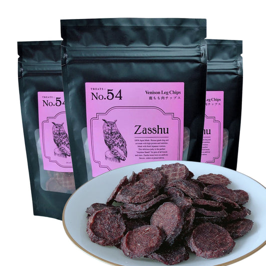 No.54 Venison Thigh Meat Chips Jerky Made in Japan No Additives Dogs Cats Snacks 